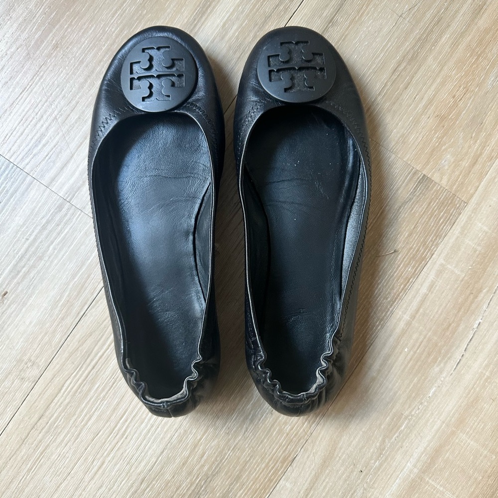 Tory Burch Black Ballet Flats